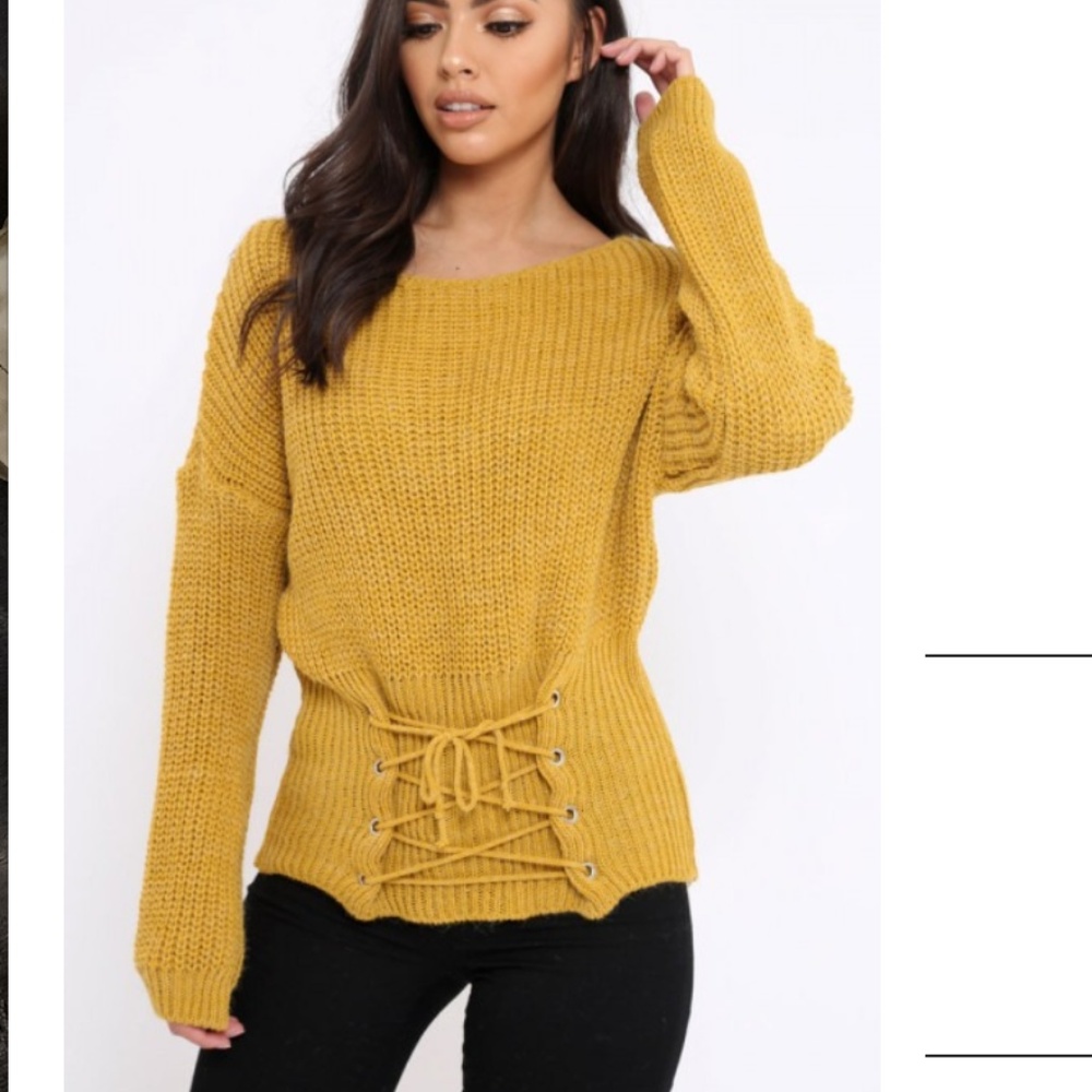 Corset Waist Knitted Sweater | Rebellious Fashion